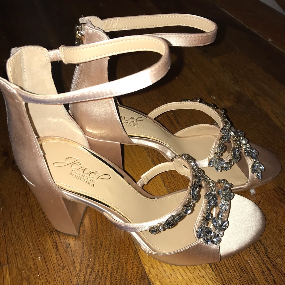 Badgley Mischka Embellished Heeled Sandal
